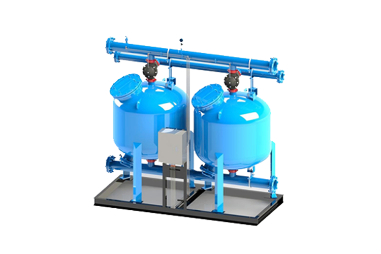 两罐并联全自动浅层砂过滤器